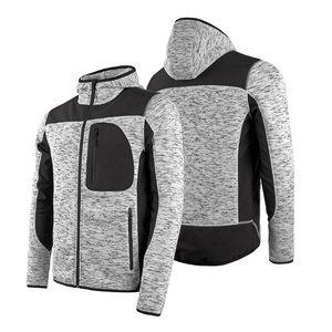Custom Fleece Hoodie Jacket Men Pullover Sweatshirt Winter Warm Workwear OEM Manufacturer
