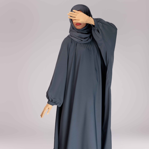 Export Quality One Piece Abaya Eid Polyester Breathable Lightweight Autumn/Spring Floor Length Wholesale Muslim Women Islamic