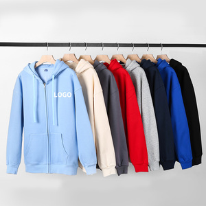 Custom Heavyweight Zip-up Hoodie 550Gsm Fleece Lined Jacket