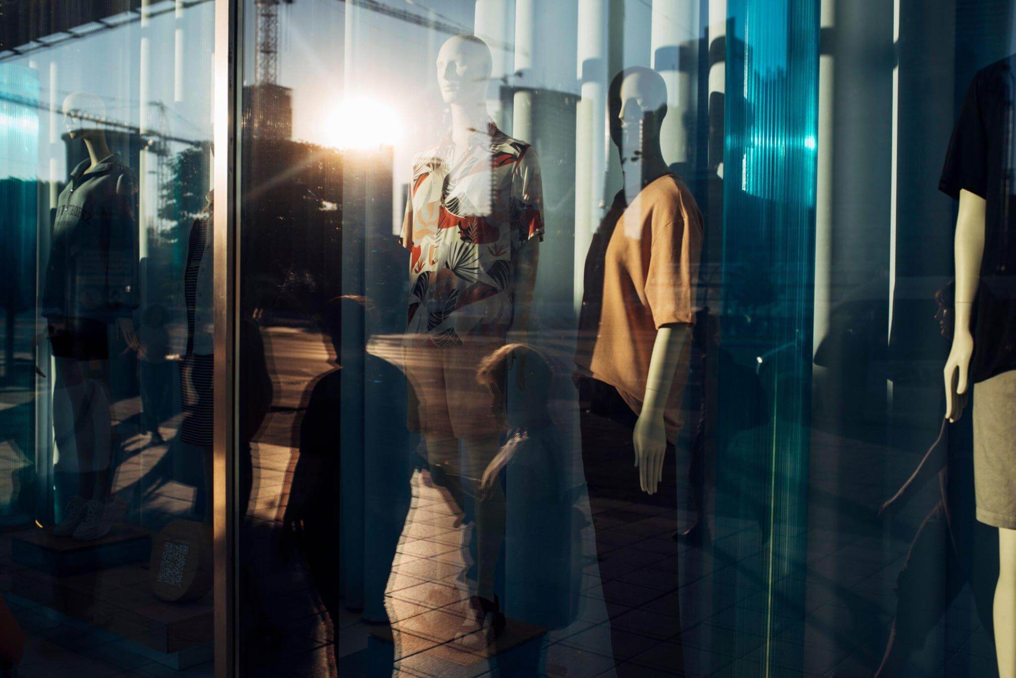 Private label clothing prepared for retail shelves